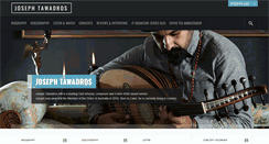 Desktop Screenshot of josephtawadros.com