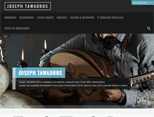 Tablet Screenshot of josephtawadros.com